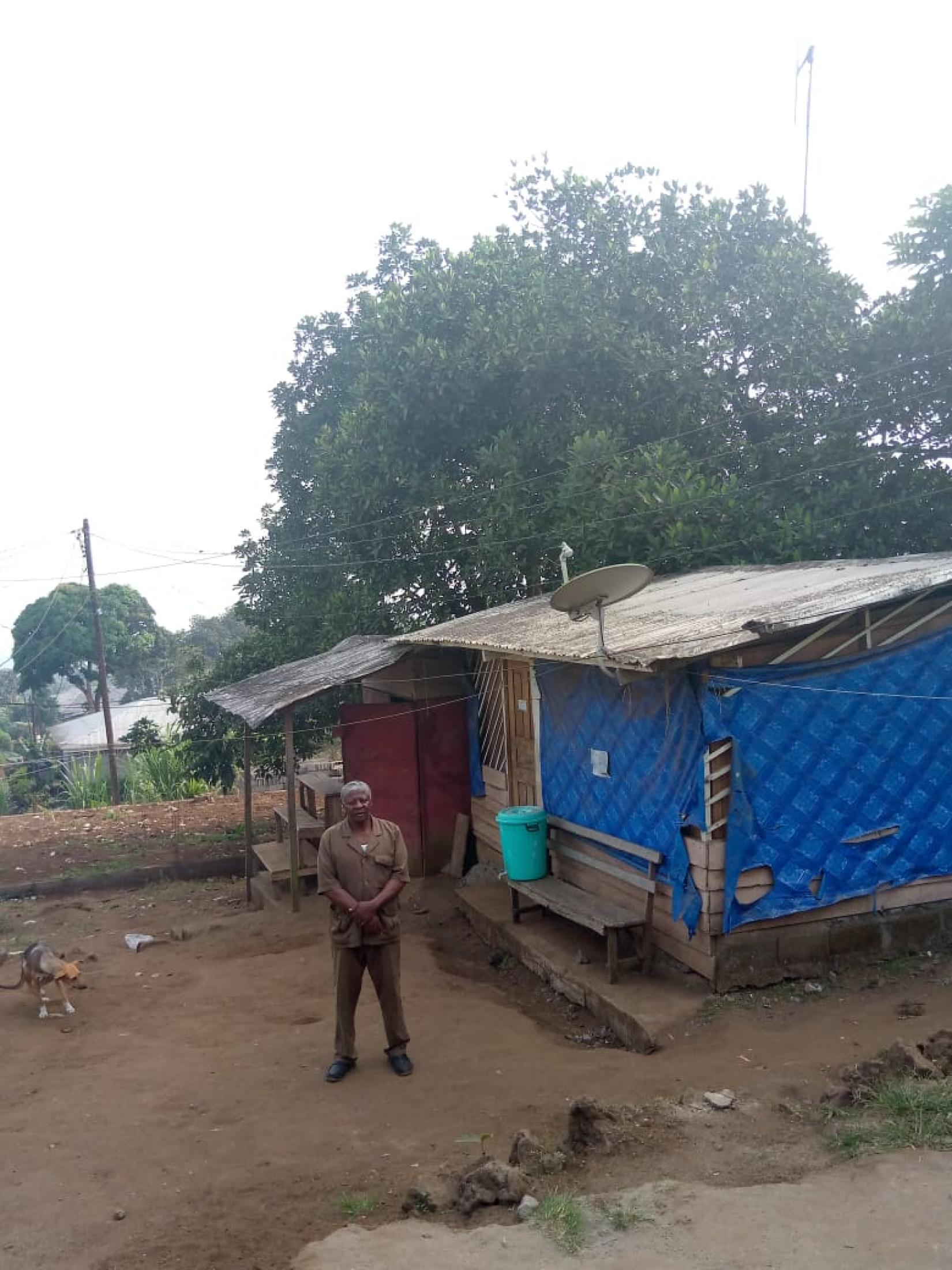 Bonakanda radio station in the hills