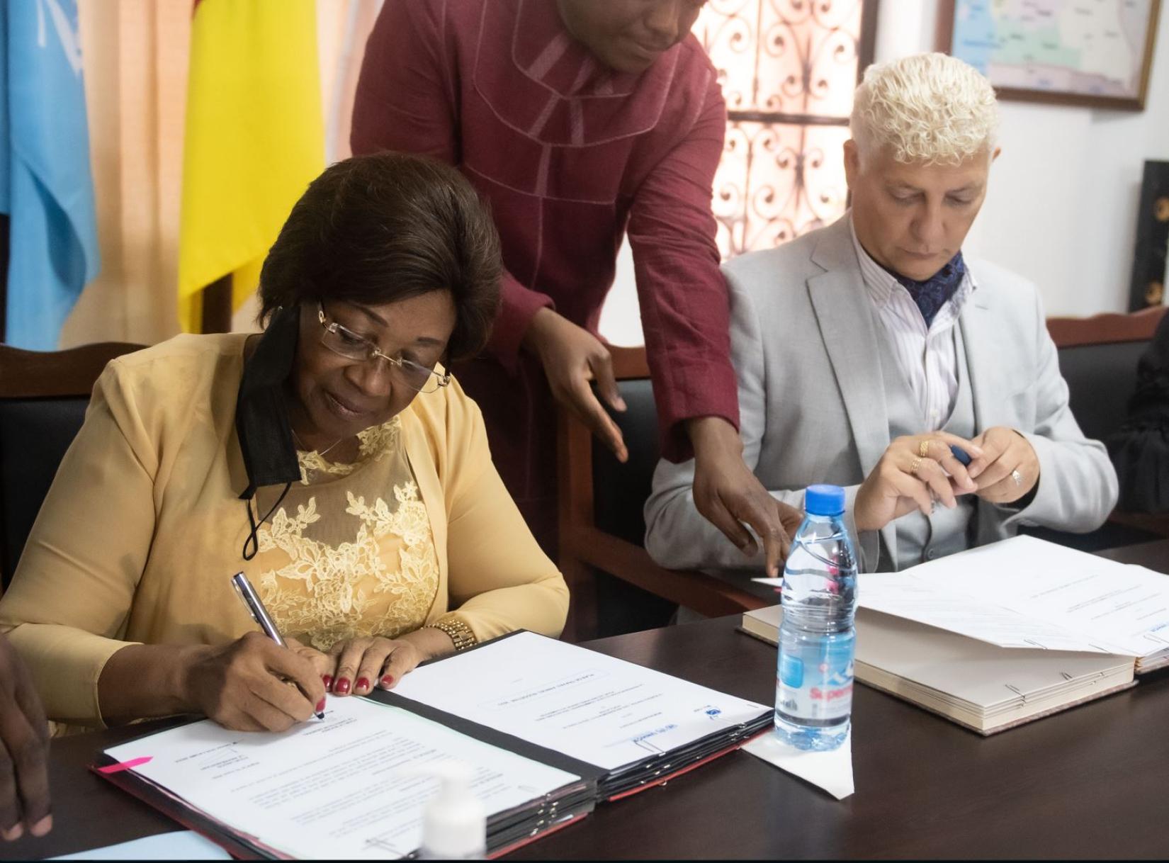 Signing of partnership between BUCREP and UNHCR 