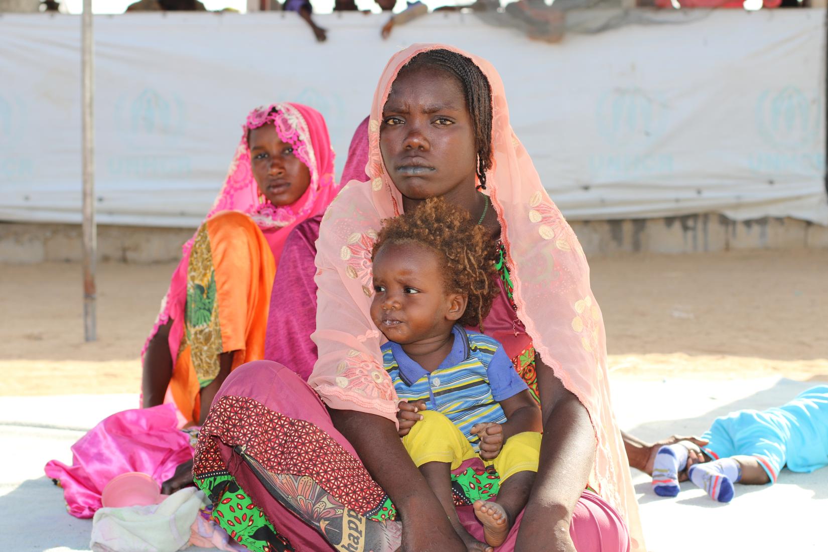 Woman affected by the humanitarian crises 