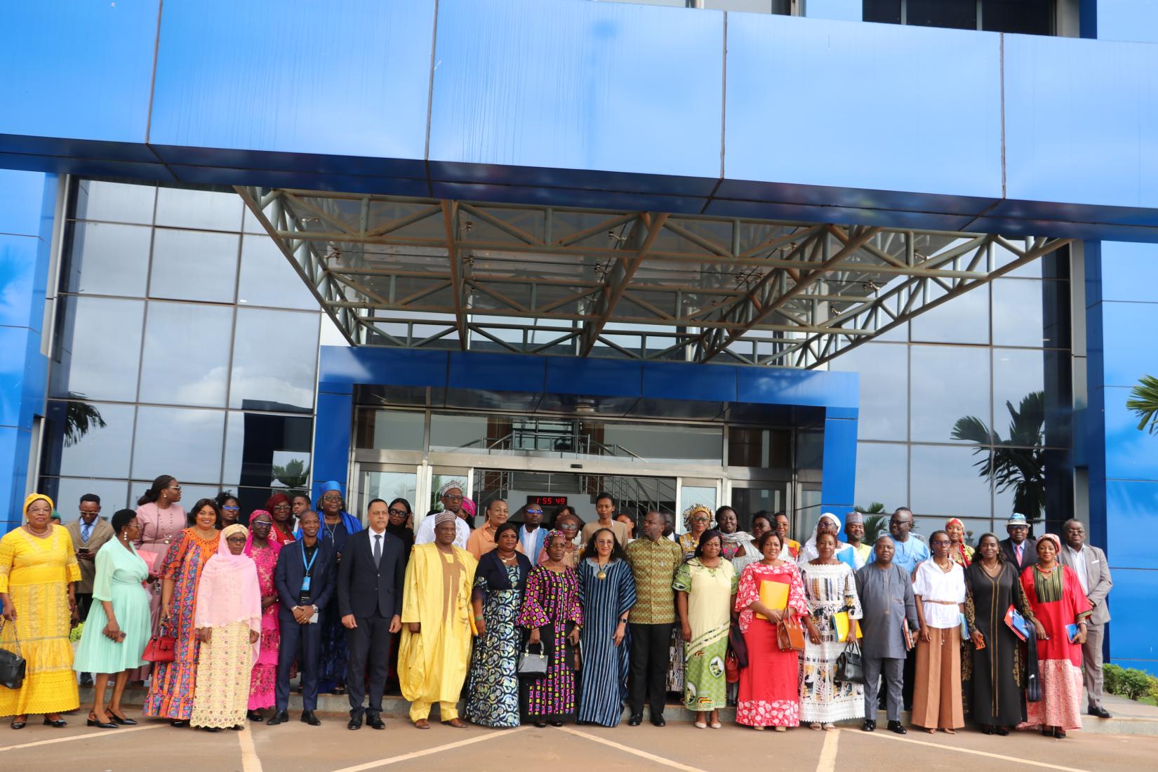 Family photo at the FEICOM headquarters in Yaoundé on July 26, 2024, for the protocol renewal between UN Women Cameroon and FEICOM