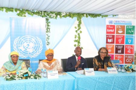  Interactive session for 2024 International Women’s Day. Panel chaired by the Resident Coordinator a.i of the United  Nations System in Cameroon Mr. Coulibaly Siaka and the MINPROFF Pr Marie Thérèse Abena Ondoua