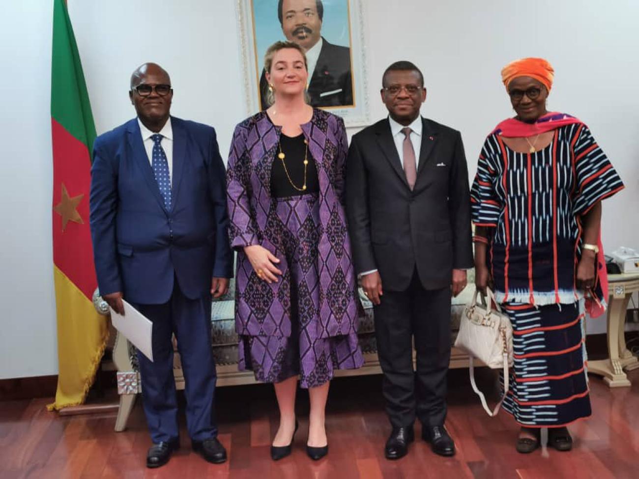 Ms, Florence visit to Joseph Dion NGUTE, Prime Minister of the Republic of Cameroon