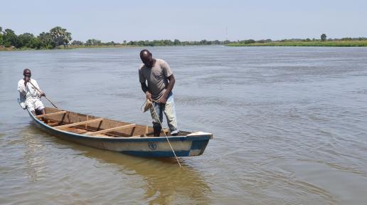 FAO support fisherman with a boat to improve the quality of life of people by eradicating poverty 